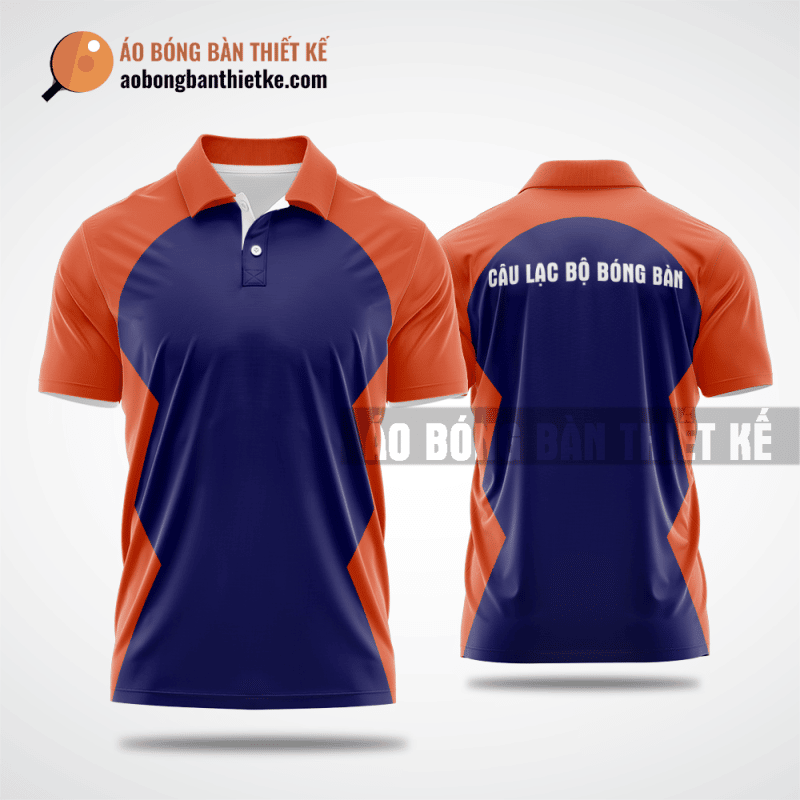 Mẫu áo bóng bàn thiết kế chính hãng tại Nghệ An màu cam ABBTK263