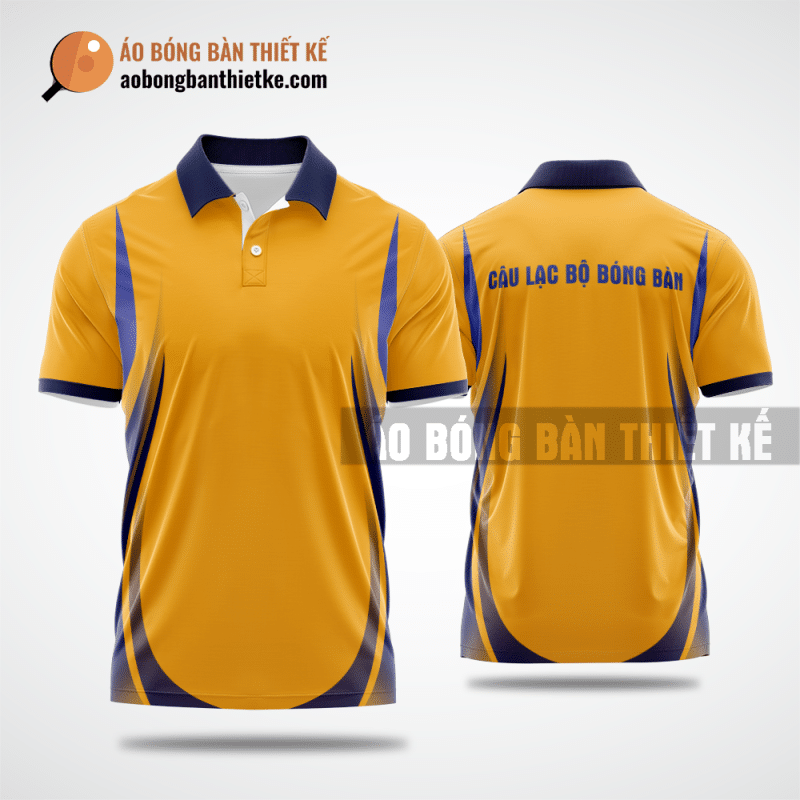 Mẫu áo bóng bàn thiết kế chính hãng tại Sóc Trăng màu cam ABBTK273