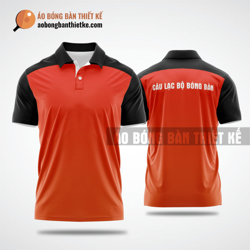 Mẫu áo bóng bàn thiết kế chính hãng tại Tây Ninh màu cam ABBTK275