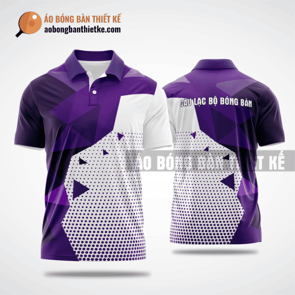Mẫu áo bóng bàn thiết kế giá rẻ tại Đà Nẵng màu tím ABBTK128