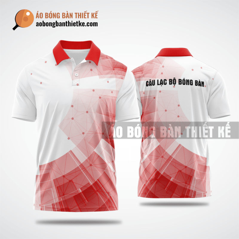 Mẫu áo bóng bàn thiết kế giá rẻ tại Kon Tum màu đỏ ABBTK144