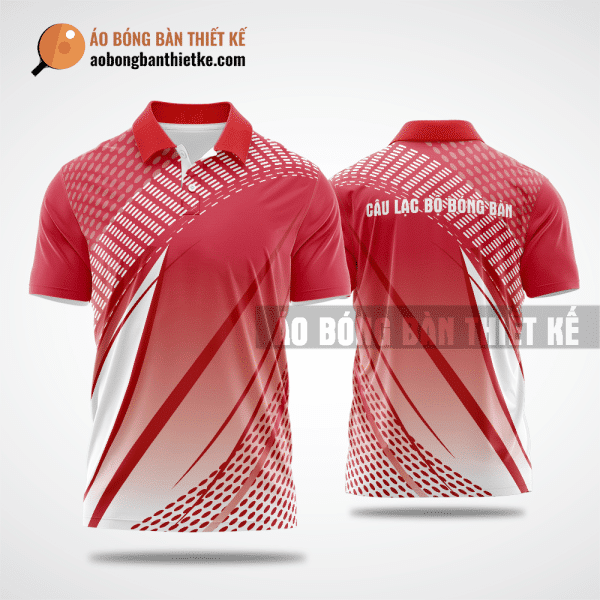 Mẫu áo bóng bàn thiết kế giá rẻ tại Lào Cai màu đỏ ABBTK148