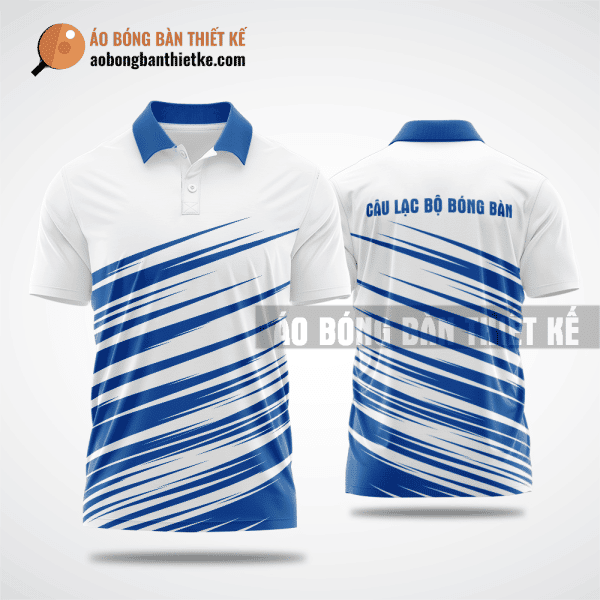 Mẫu áo bóng bàn thiết kế giá rẻ tại Nghệ An màu xanh dương ABBTK151