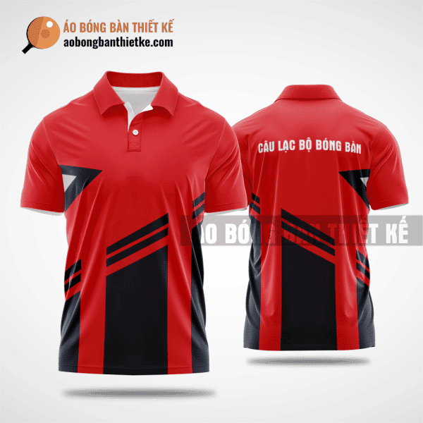 Mẫu áo bóng bàn thiết kế giá rẻ tại Quảng Bình màu đỏ ABBTK156