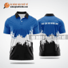 Mẫu áo bóng bàn thiết kế giá rẻ tại Thanh Hóa màu xanh dương ABBTK166