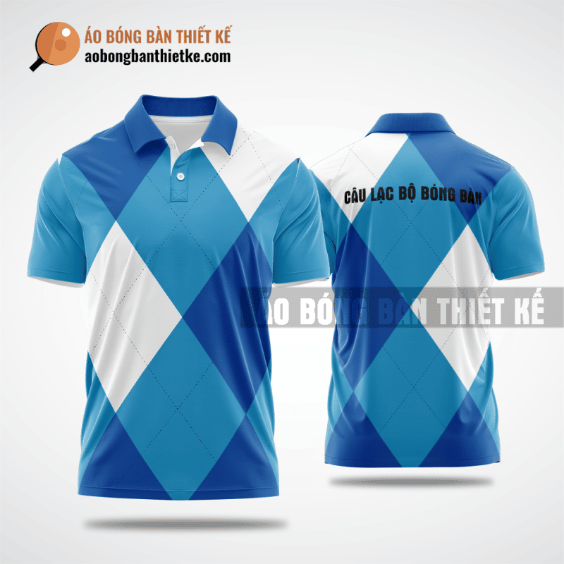 Mẫu áo bóng bàn thiết kế giá rẻ tại huyện Sóc Sơn màu xanh dương ABBTK223