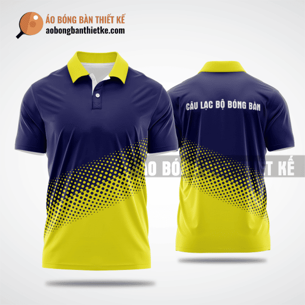 Mẫu áo bóng bàn thiết kế giá rẻ tại quận Bắc Từ Liêm màu vàng ABBTK200