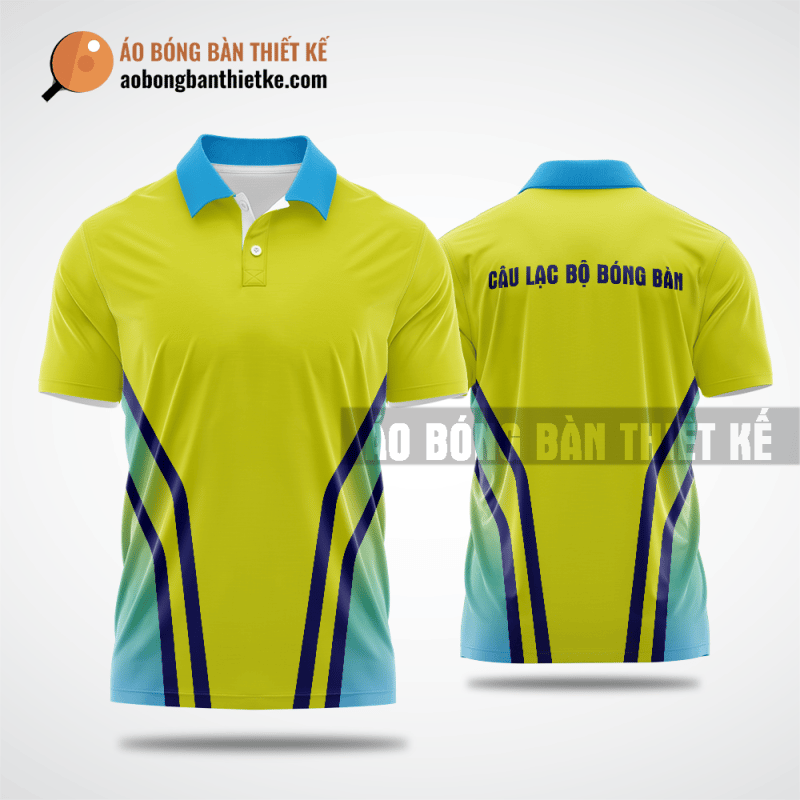 Mẫu áo bóng bàn thiết kế giá rẻ tại quận Nam Từ Liêm màu vàng ABBTK208