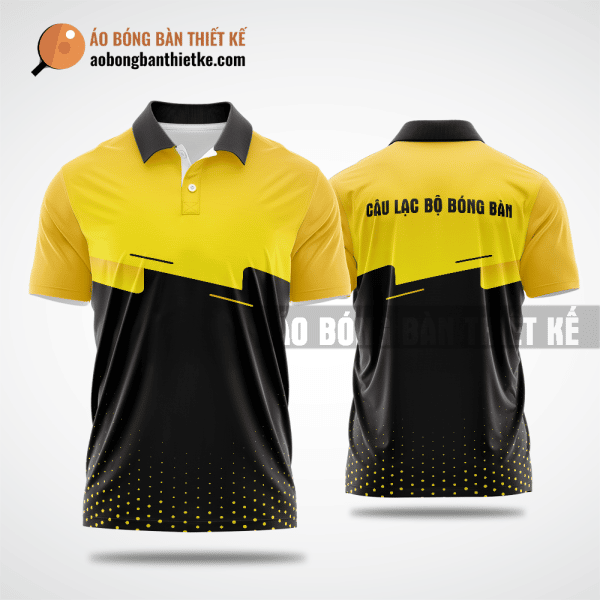 Mẫu áo bóng bàn thiết kế giá rẻ tại quận Tây Hồ màu vàng ABBTK209