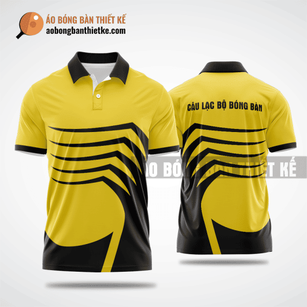 Mẫu áo bóng bàn thiết kế tại Bắc Ninh màu vàng ABBTK5