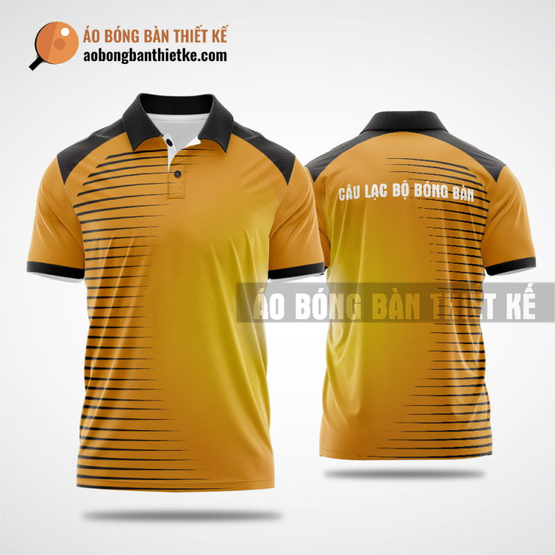 Mẫu áo bóng bàn thiết kế tại Bình Phước màu cam ABBTK9