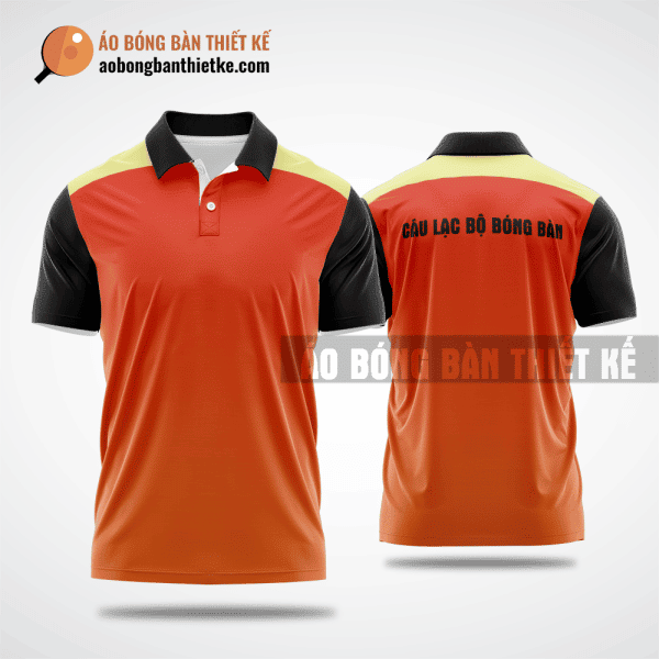 Mẫu áo bóng bàn thiết kế tại Đà Nẵng màu cam ABBTK14