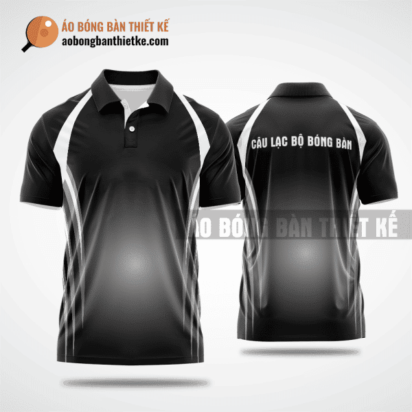 Mẫu áo bóng bàn thiết kế tại Hà Nam màu đen ABBTK20