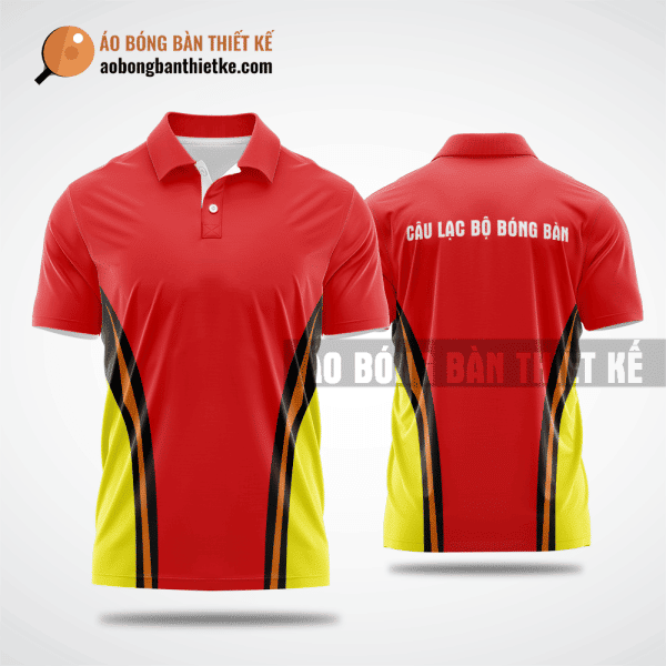 Mẫu áo bóng bàn thiết kế tại Nam Định màu đỏ ABBTK36