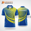 Mẫu áo bóng bàn thiết kế tại Thanh Oai màu xanh biển ABBTK112