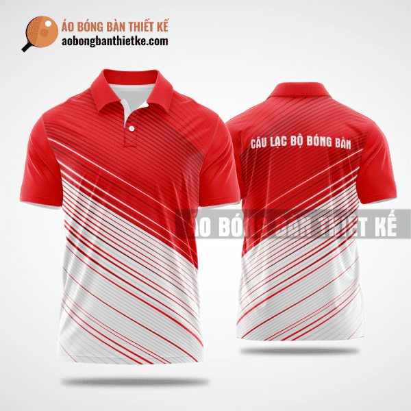 Mẫu áo thun bóng bàn CLB Trường Đại học Bách khoa Hà Nội màu đỏ thiết kế uy tín ABBTK328