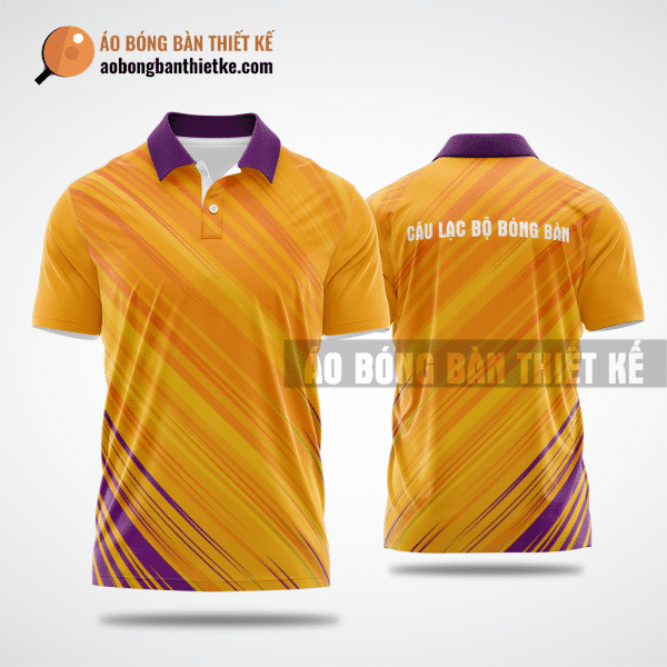 Mẫu áo giải bóng bàn CLB Trường Đại học Lao động Xã hội màu cam tự thiết kế ABBTK349