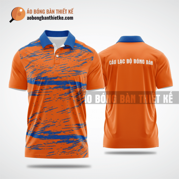 Mẫu áo đấu bóng bàn CLB Cồn Cỏ màu cam thiết kế giá rẻ ABBTK587