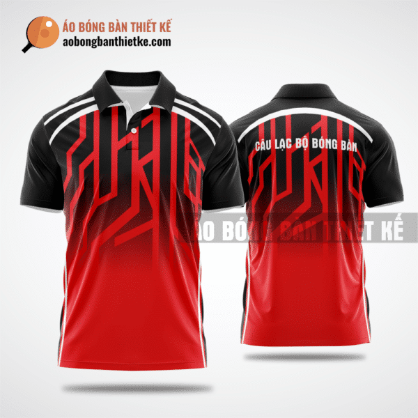 Mẫu áo đồng đội bóng bàn CLB Bình Gia màu đỏ thiết kế cá nhân hóa ABBTK507