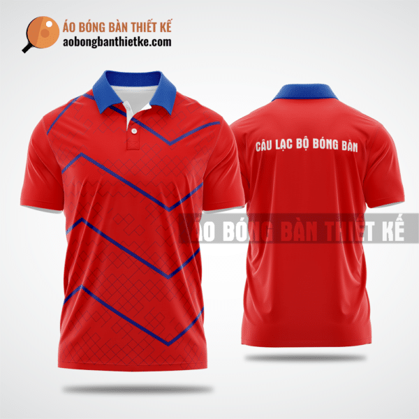 Mẫu áo đồng phục bóng bàn CLB Chợ Cầu màu đỏ thiết kế nữ ABBTK578