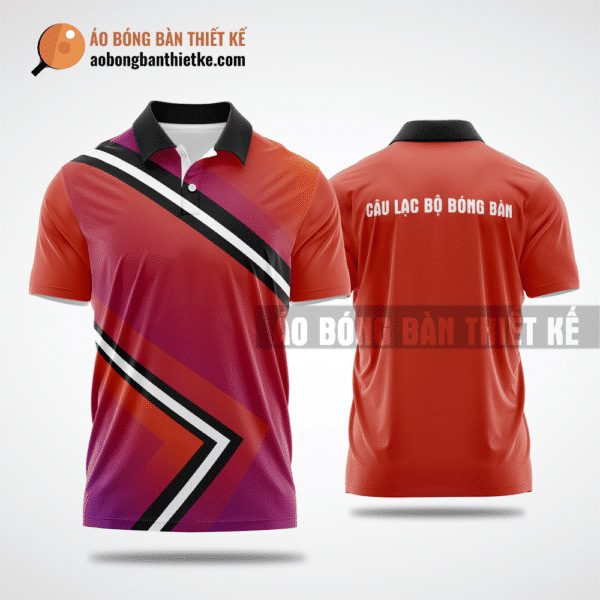 Mẫu áo đồng phục bóng bàn CLB Di Linh màu cam thiết kế đẳng cấp ABBTK619