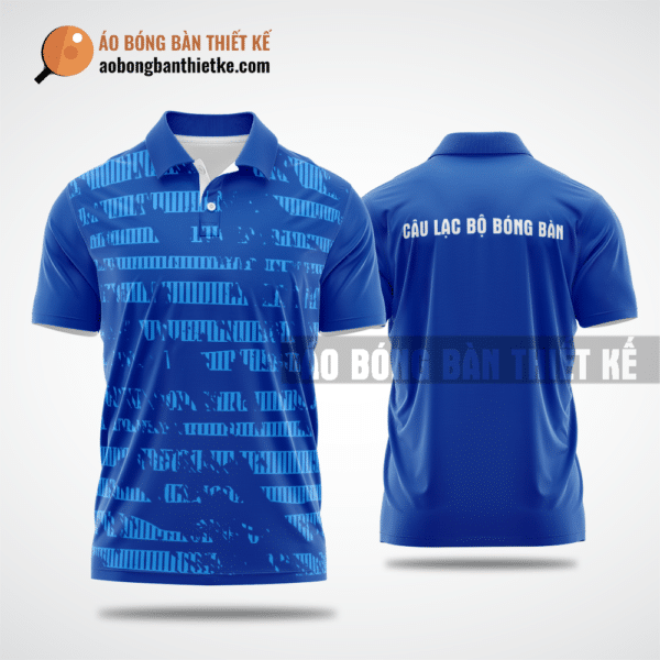 Mẫu áo đồng phục ping pong CLB Chơn Thành màu xanh biển thiết kế chính hãng ABBTK579