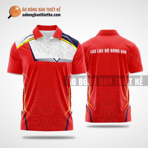 Mẫu áo đồng phục table tennis CLB An Khê màu đỏ tự thiết kế ABBTK457