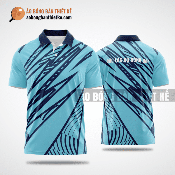 Mẫu áo đồng phục table tennis CLB Bình Liêu màu xanh lơ thiết kế đẳng cấp ABBTK509