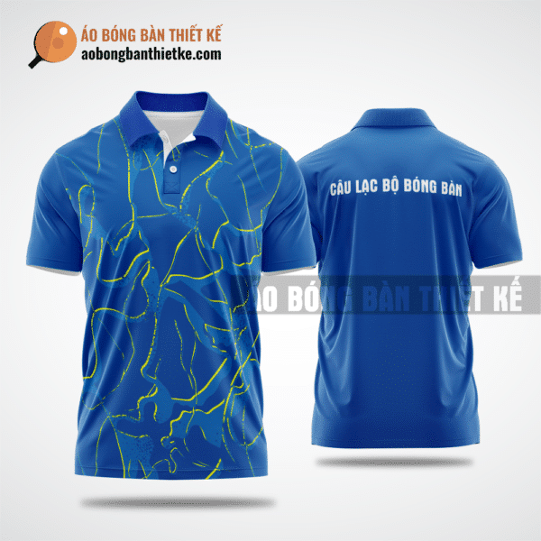 Mẫu áo đồng phục table tennis CLB Cam Ranh màu xanh biển tự thiết kế ABBTK539
