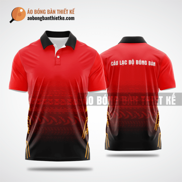 Mẫu áo đồng phục table tennis CLB Giồng Riềng màu đỏ thiết kế chất lượng ABBTK673