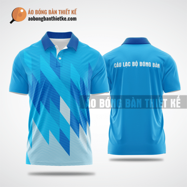 Mẫu áo đồng phục table tennis CLB Khánh Vĩnh màu xanh da trời thiết kế nữ ABBTK744
