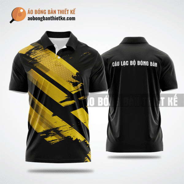 Mẫu áo giải bóng bàn CLB Chợ Lách màu đen thiết kế đẹp ABBTK576