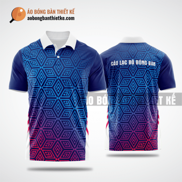 Mẫu áo giải bóng bàn CLB Hà Quảng màu xanh lam thiết kế cao cấp ABBTK686