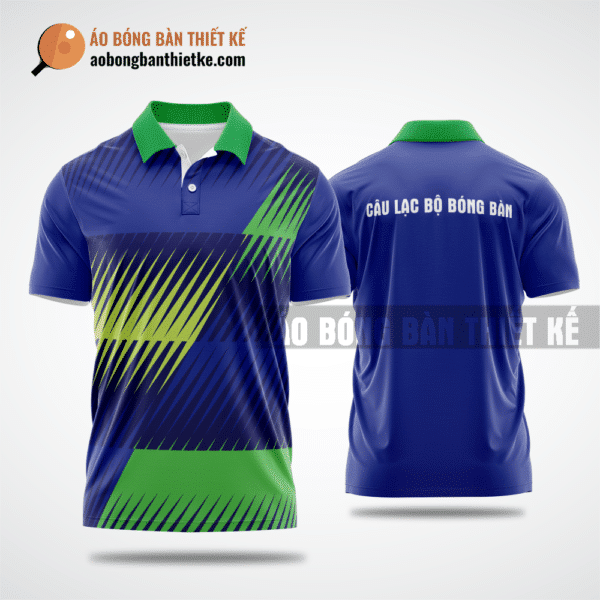 Mẫu áo giải bóng bàn CLB Hồng Thái màu xanh dương thiết kế cá nhân hóa ABBTK727