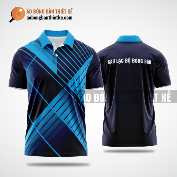 Mẫu áo ping pong CLB Kbang màu xanh lam thiết kế giá rẻ ABBTK741