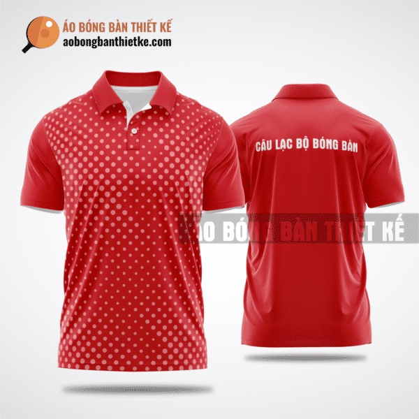 Mẫu áo table tennis CLB Duy Tiên màu đỏ thiết kế chính hãng ABBTK657