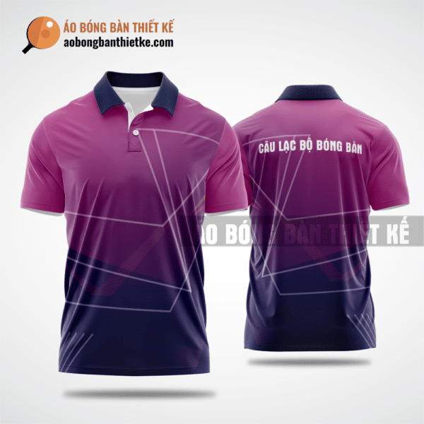 Mẫu áo table tennis CLB Ia H'Drai màu tím thiết kế chất lượng ABBTK739