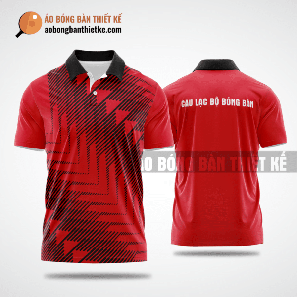 Mẫu áo table tennis jersey CLB Cẩm Xuyên màu đỏ thiết kế chất lượng ABBTK541