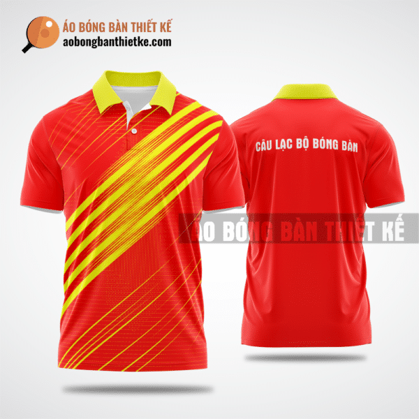 Mẫu áo table tennis jersey CLB Điện Biên Phủ màu đỏ thiết kế chính hãng ABBTK623