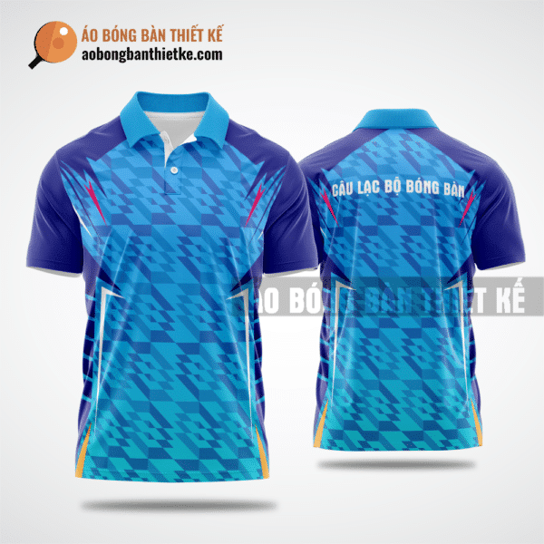 Mẫu áo thể thao bóng bàn CLB Bình Đại màu xanh da trời thiết kế sáng tạo ABBTK506