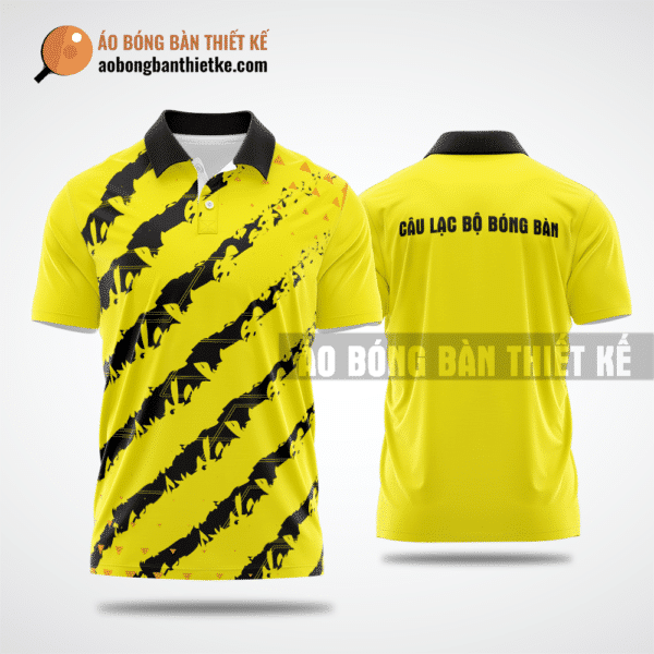 Mẫu áo thi đấu bóng bàn CLB Hà Đông màu vàng thiết kế phong cách ABBTK681