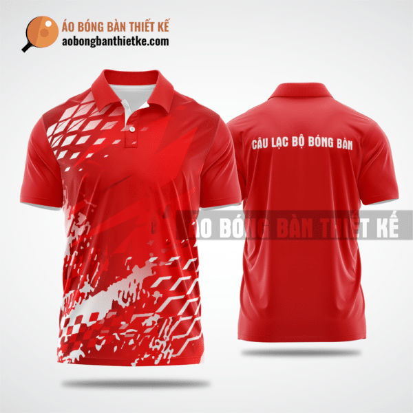 Mẫu áo thi đấu bóng bàn CLB Số 10 màu đỏ thiết kế uy tín ABBTK448