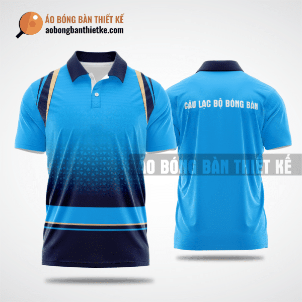 Mẫu đặt áo bóng bàn CLB Ia Grai màu xanh da trời thiết kế cao cấp ABBTK738