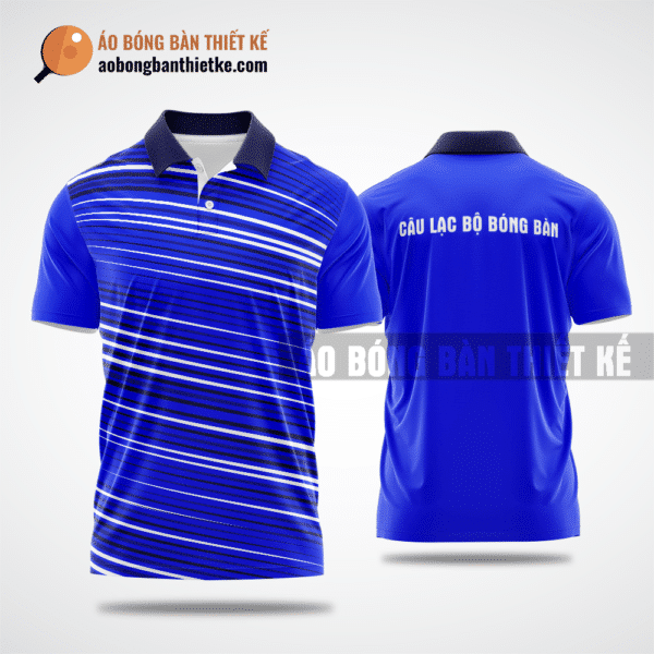 Mẫu in áo bóng bàn CLB Bá Thước màu xanh biển thiết kế độc ABBTK471