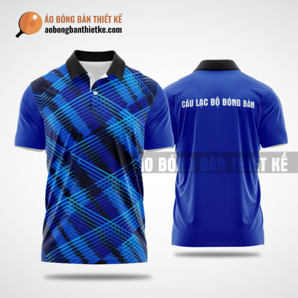 Mẫu in áo bóng bàn CLB Gò Công Đông màu xanh dương thiết kế tốt nhất ABBTK676