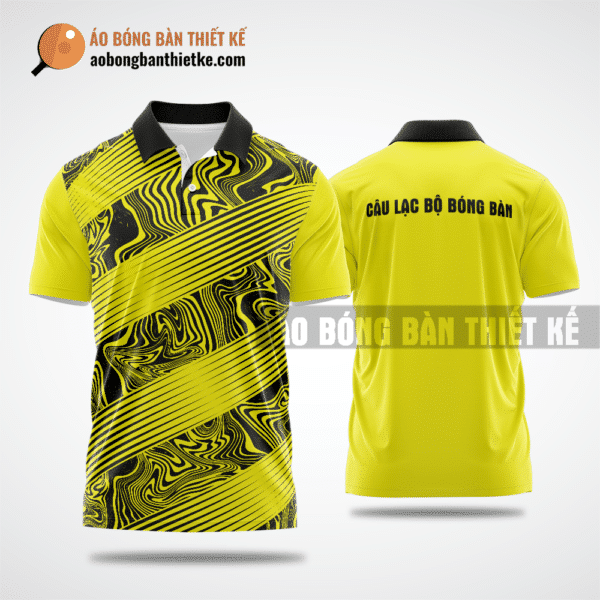 Mẫu in áo bóng bàn CLB Hà Trung màu vàng thiết kế chính hãng ABBTK689