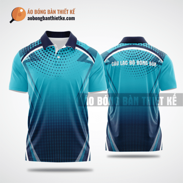 Mẫu in đồng phục bóng bàn CLB Chí Linh màu xanh lam thiết kế sáng tạo ABBTK572