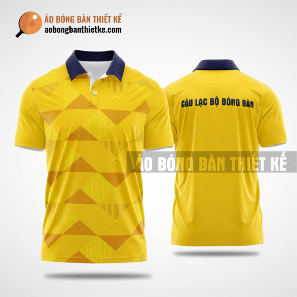 Mẫu may áo bóng bàn CLB Bắc Từ Liêm màu vàng thiết kế đẳng cấp ABBTK487