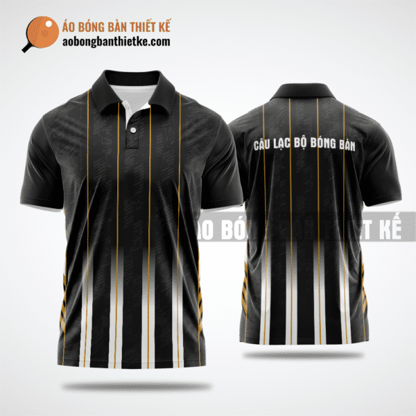 Mẫu may áo bóng bàn CLB Đức Linh màu đen thiết kế chất lượng ABBTK651