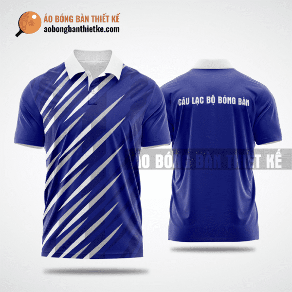 Mẫu ping pong T-shirt CLB Định Hóa màu xanh lam thiết kế lạ ABBTK626